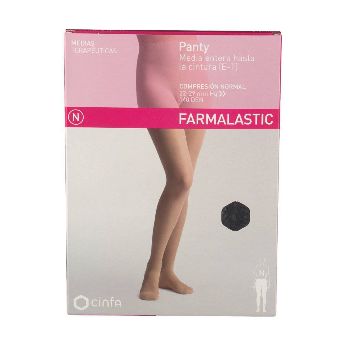 farmalastic panty compresion normal negro t grande