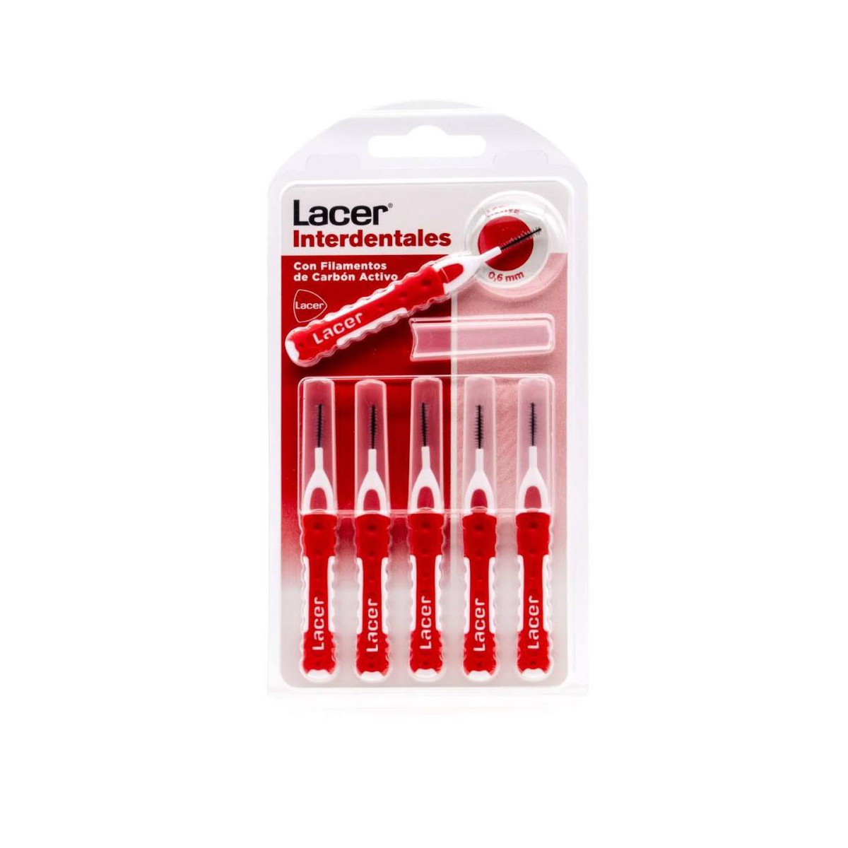 lacer interdental active recto 6 unds