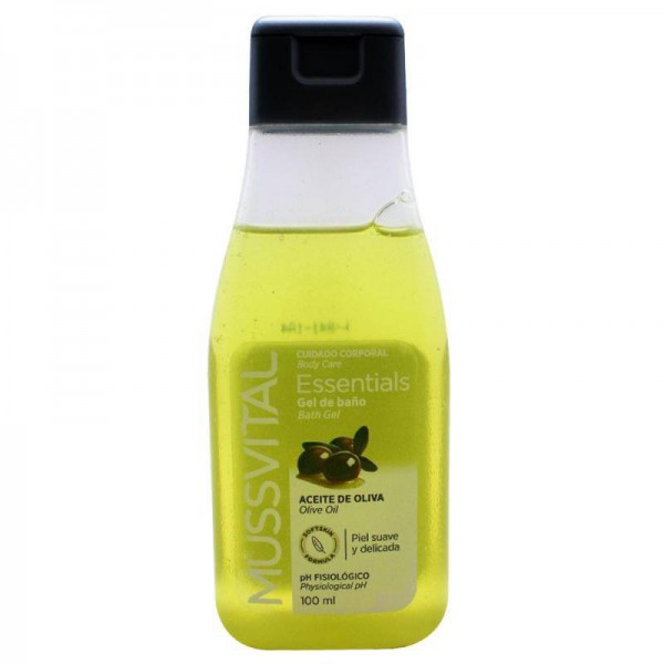 mussvital essentials gel de bano de aceite de oliva 100ml