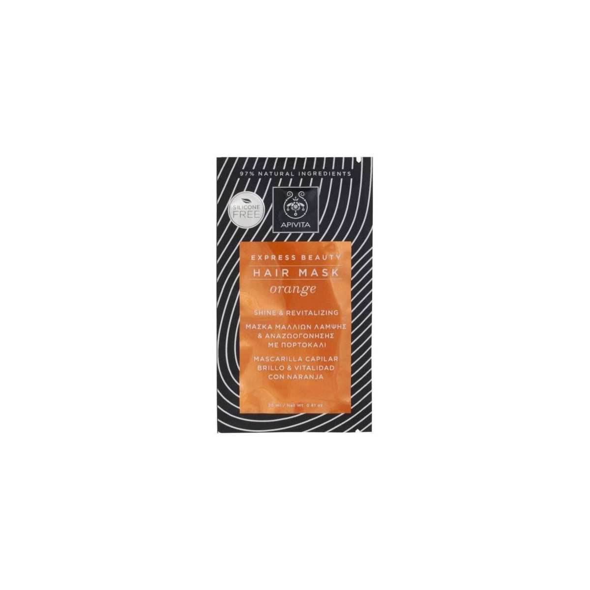 apivita mascarilla capilar brillo y vitalidad con naranja 20 ml