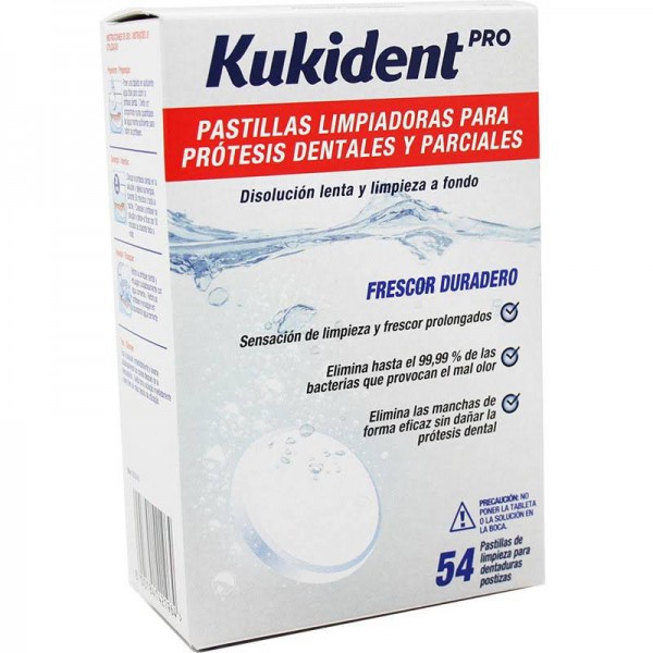 kukident 54 pastillas limpiadoras