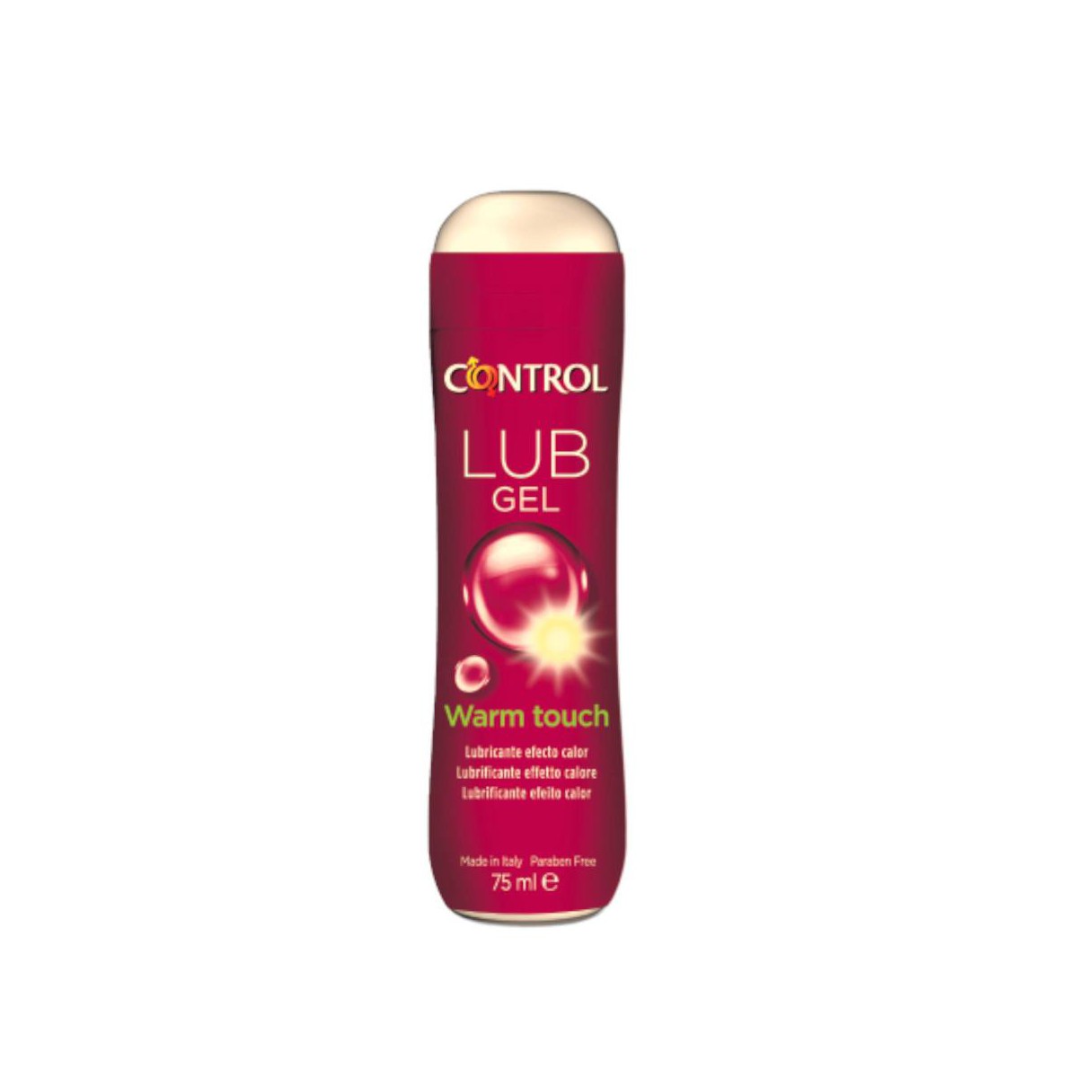 control gel lubricante warm touch 75ml