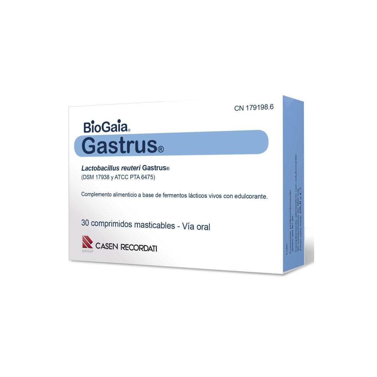 gastrus masticables 30 comprimidos