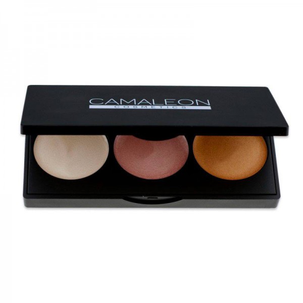 camaleon iluminador paleta 3 colores