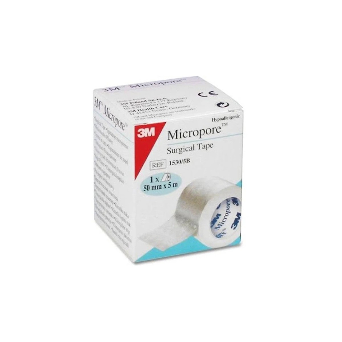 micropore 5m x 5 cm esparadrapo papel blanco 3m